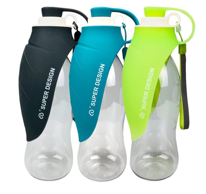 Borraccia per cani portatile da 600 ml "Foglia" - Dog Moda