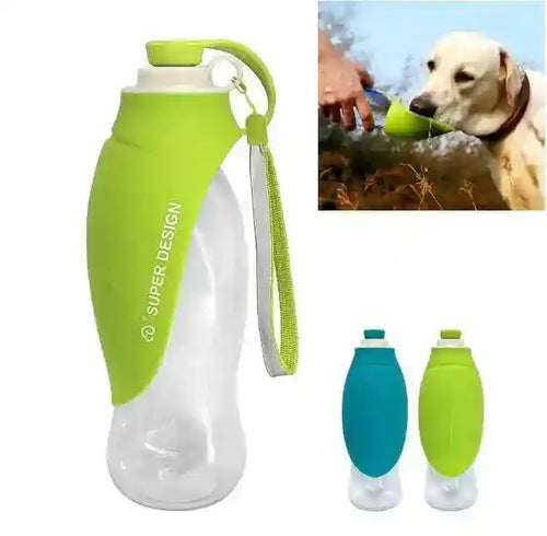 Borraccia per cani portatile da 600 ml "Foglia" - Dog Moda