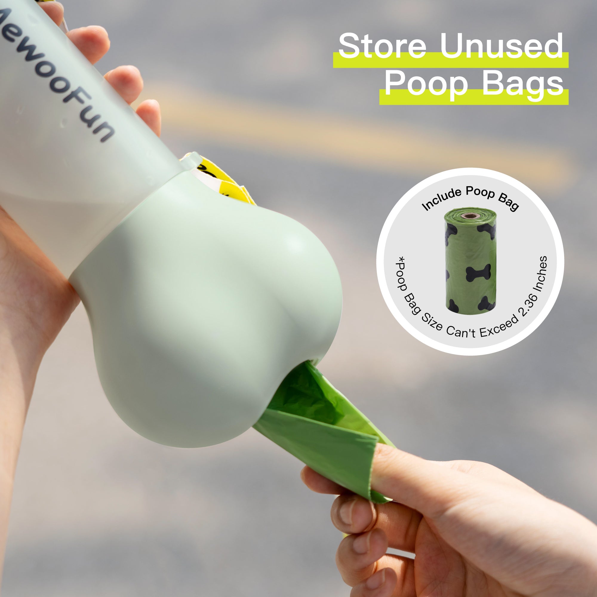 Borraccia per cani portatile multifunzione "MewooFun" - Dog Moda