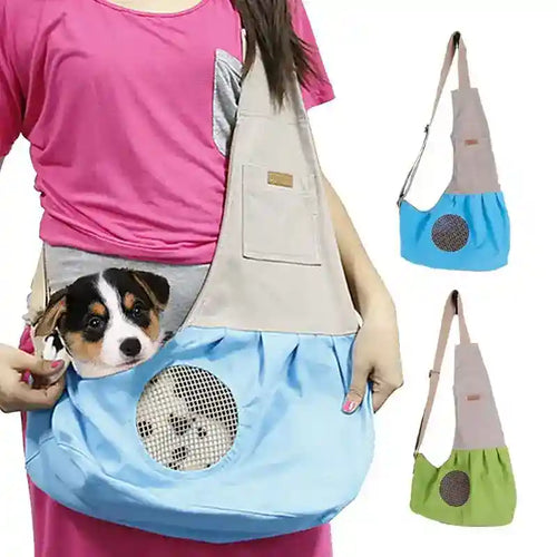 Borsa Trasportino per Cani e Gatti in Tela "Oreste" - Dog Moda