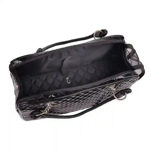 BORSA TRASPORTINO PER CANI IN ECOPELLE "MILANO" - Dog Moda