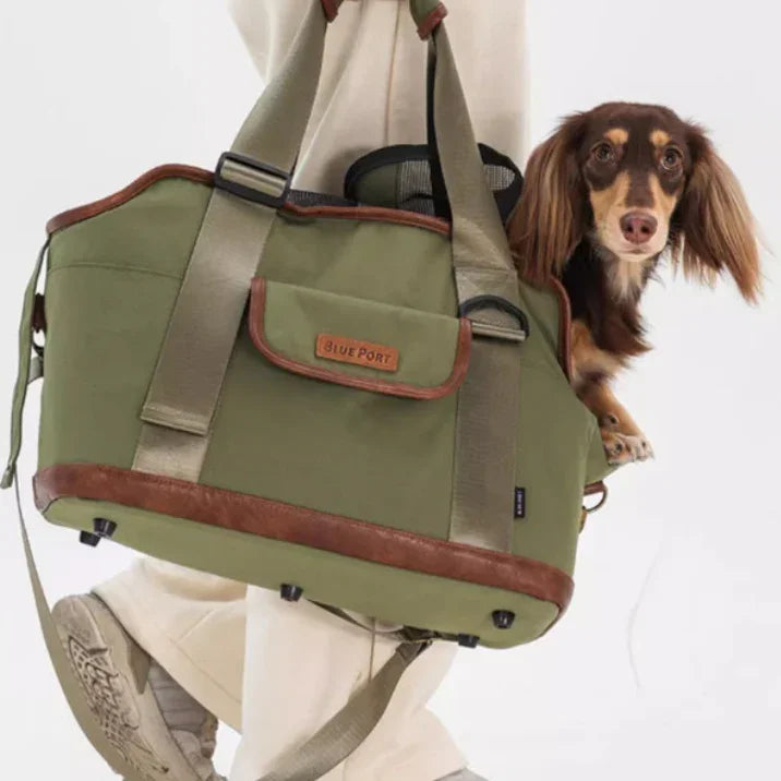 Borsa Transportväska Blå Port Hundar Katter - 39x29x19cm