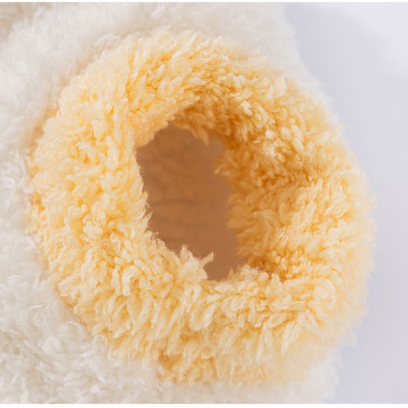 Koala Sweater for Dogs and Cats - White with Peach Details