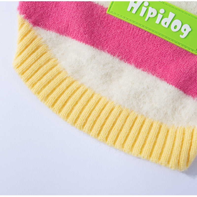 Maglione CHERRY Hipidog - Righe Colorate e Ciliegie