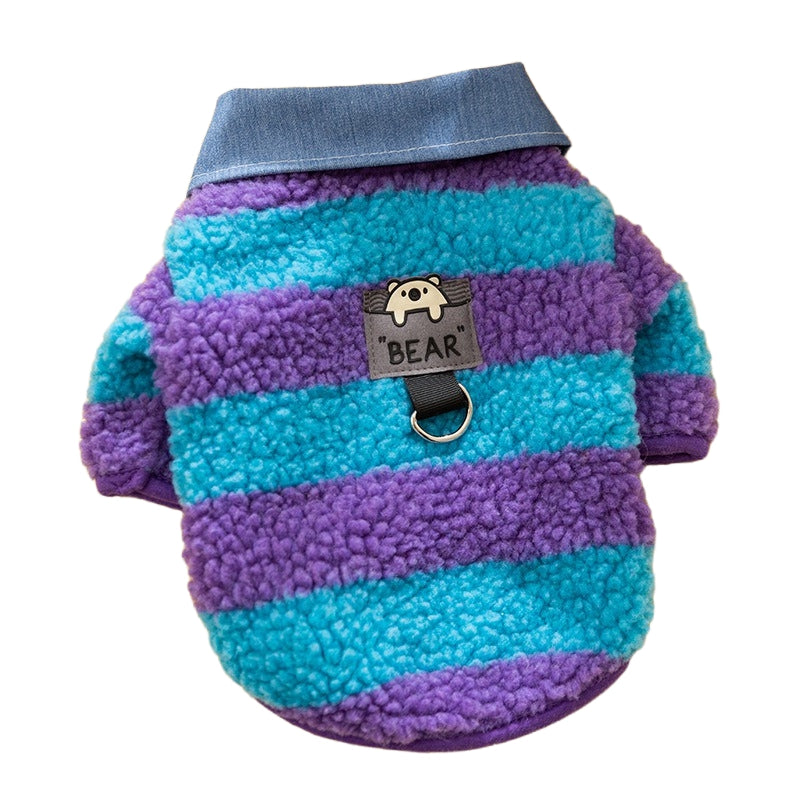 BEAR HIPIPET Lambswool Fleece Dog Hoodie
