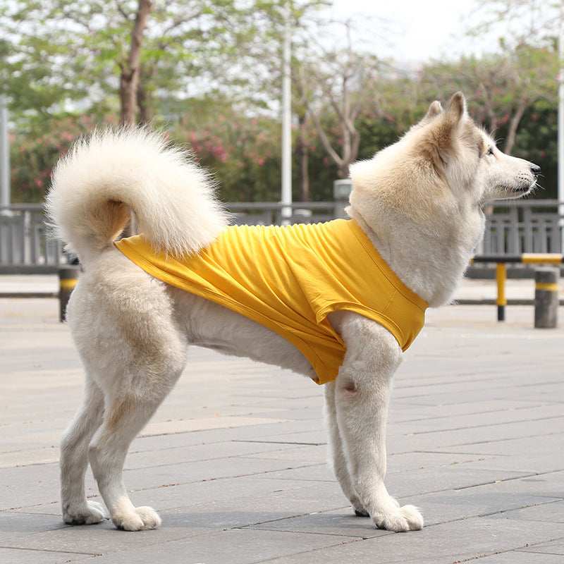 Sleeveless dog shirt also for large dogs "Basic"