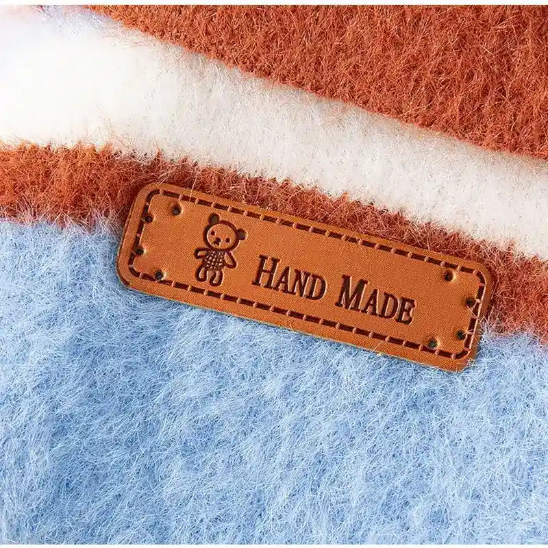 Cardigan Polo a Rayas para Perros - Estilo Colegio Hecho a Mano