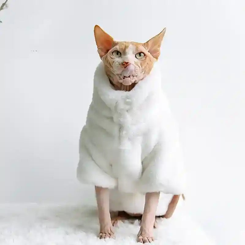 Cappotto in Eco-Pelliccia per Gatti "McQueen" - Caldo e Elegante by Dog Moda