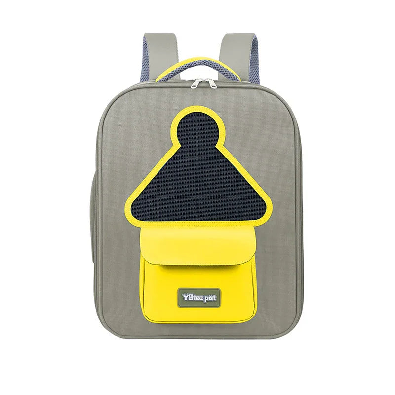Resväska för hundar och katter, expanderbar ventilerad ryggsäck
