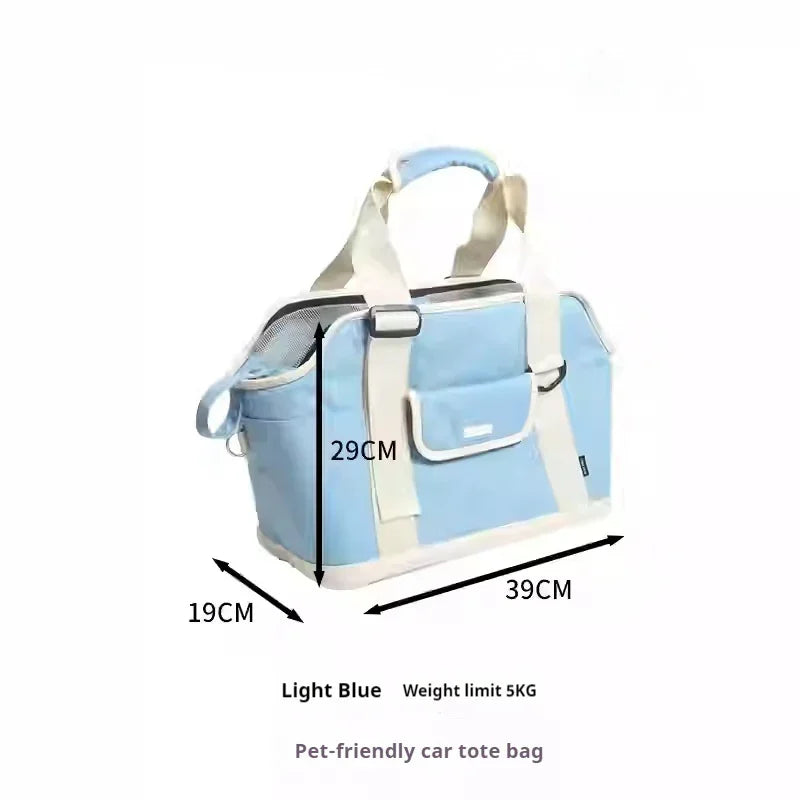 Blue Port Dog Cat Carrier Bag - 39x29x19cm