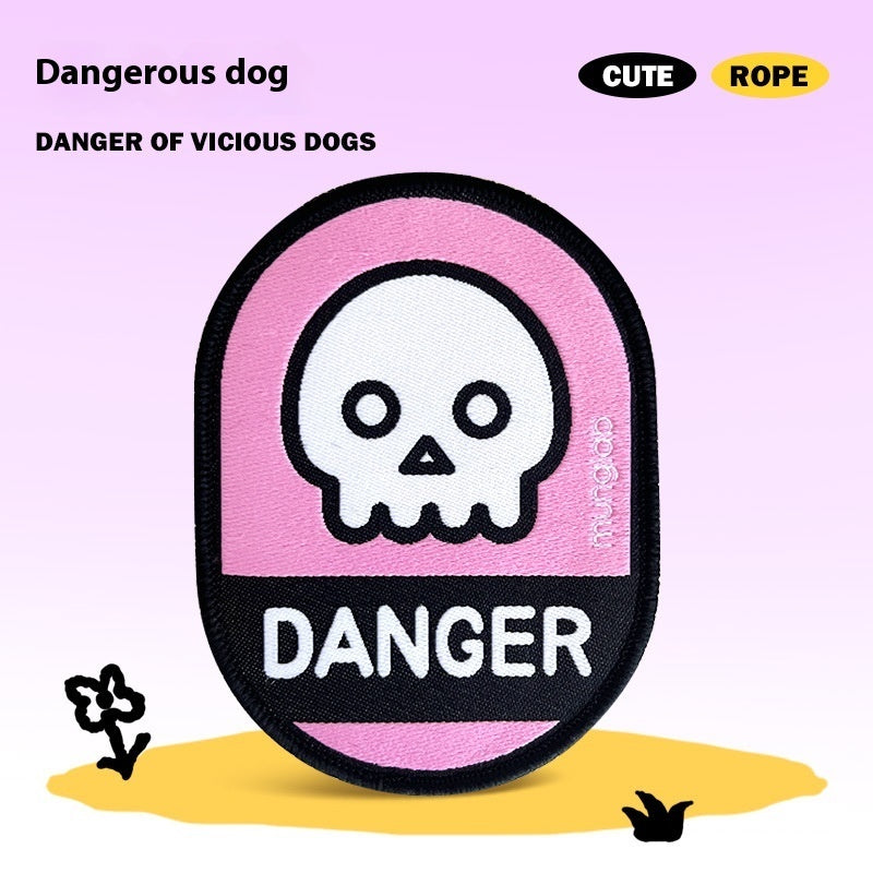 Plaques d'identification pour laisse - Messages pour chiens