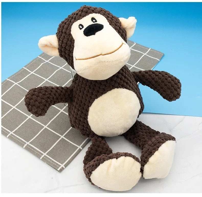 Peluche per Cani Resistente – Orsetto, Scimmietta e Altri Design
