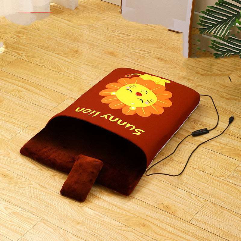 Cuccia Tonda Riscaldante per Cani e Gatti "Sunny" con USB