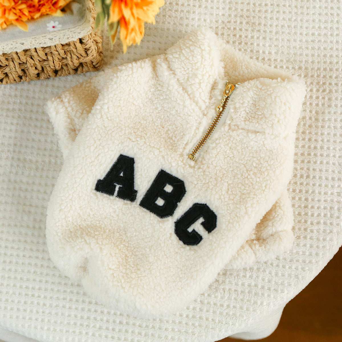 Maglia in Pile "ABC Cozy" per Cani - Calore e Stile nei Mesi Freddi - Dog Moda