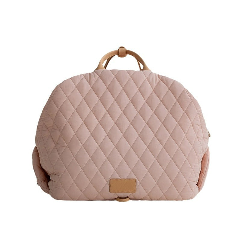 Trasportino Pieghevole Gatti Cani Lusso Manici Pelle by Dog Moda