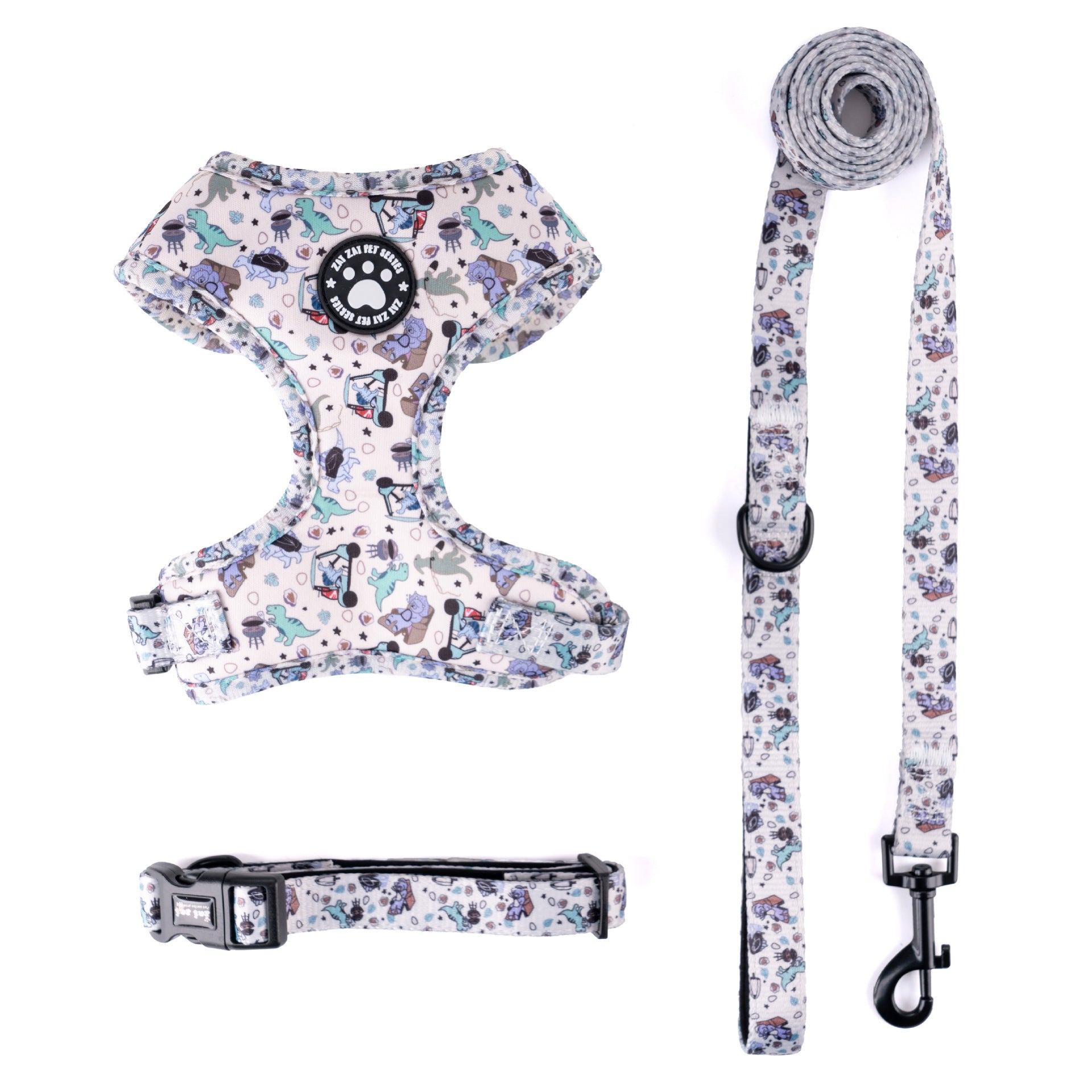 Set Pettorina Collare Guinzaglio Cani Perfect Paw