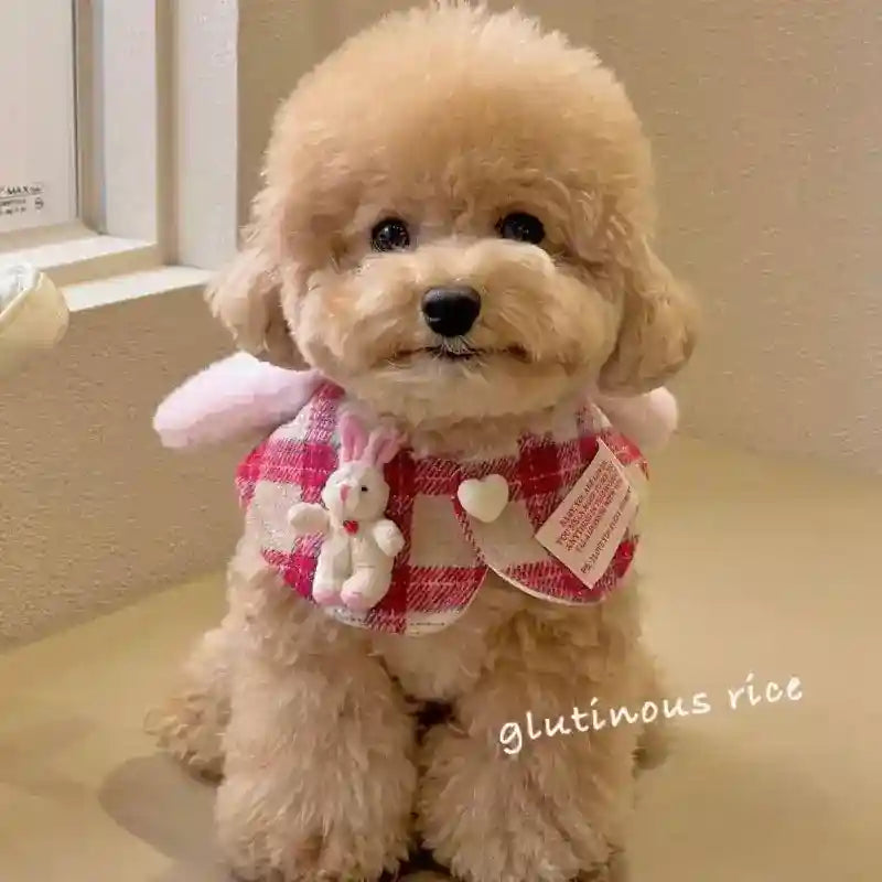 Natalizia Bandana Per Cani A Quadri, Cane Plaid Natalizio Sciarpa Per - Foto 7