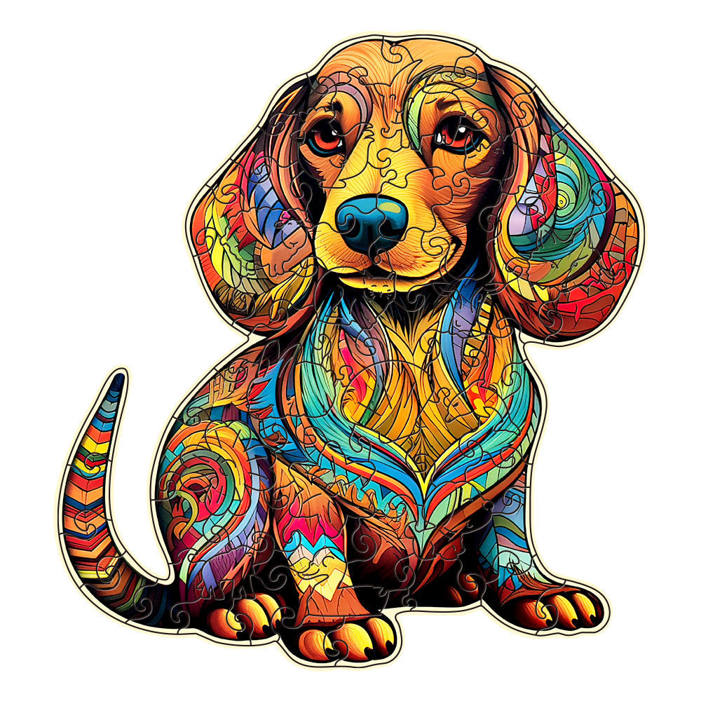 Puzzle Bassotto in Legno - Decorazione e Passatempo by Dog Moda