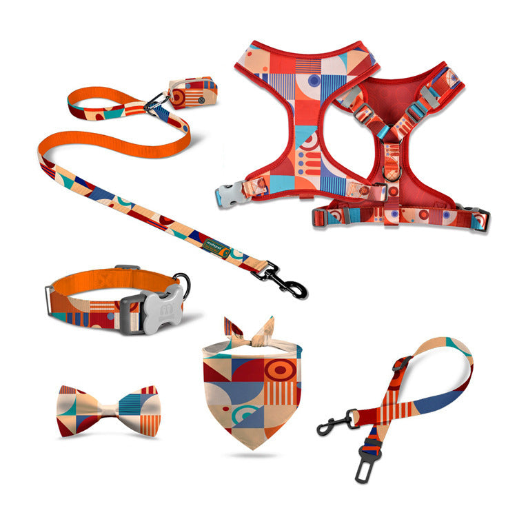 Harness and leash set for large dogs "Wonderland"