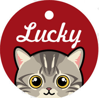 Medaglietta Gatto Personalizzata con Nome e Campanellino