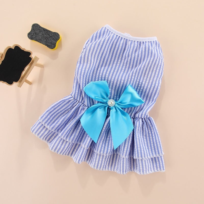 Vestitino per cani con gonnellina e fiocchetto sul dorso "Pretty Bow" - Dog Moda