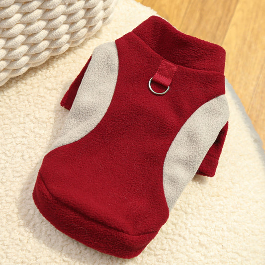 Cappotto Cane Pile Sportivo con Anello Pettorina by Dog Moda