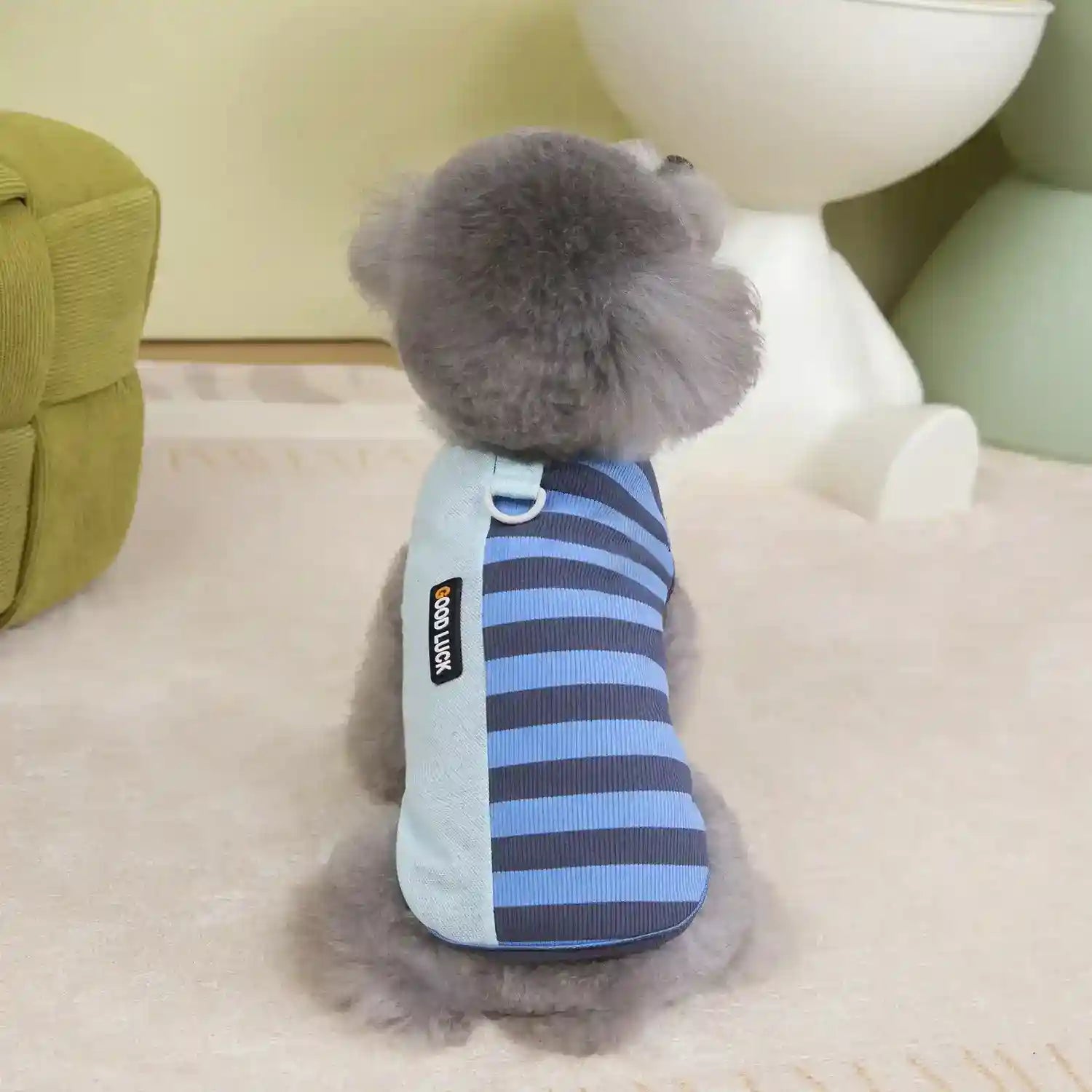 Maglia Pettorina Righe per Cani Piccoli - Modello Good Luck Fashion by null