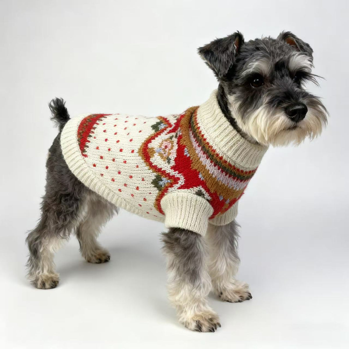 Maglione Cani Gatti Ricami Floreali - Acrilico Morbido by Dog Moda