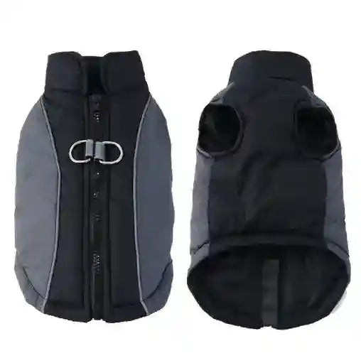 Abrigo sin mangas reflectante para perros - Cremallera dorsal