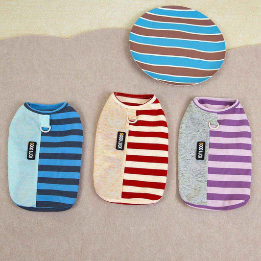 Maglia Pettorina Righe per Cani Piccoli - Modello Good Luck Fashion by null