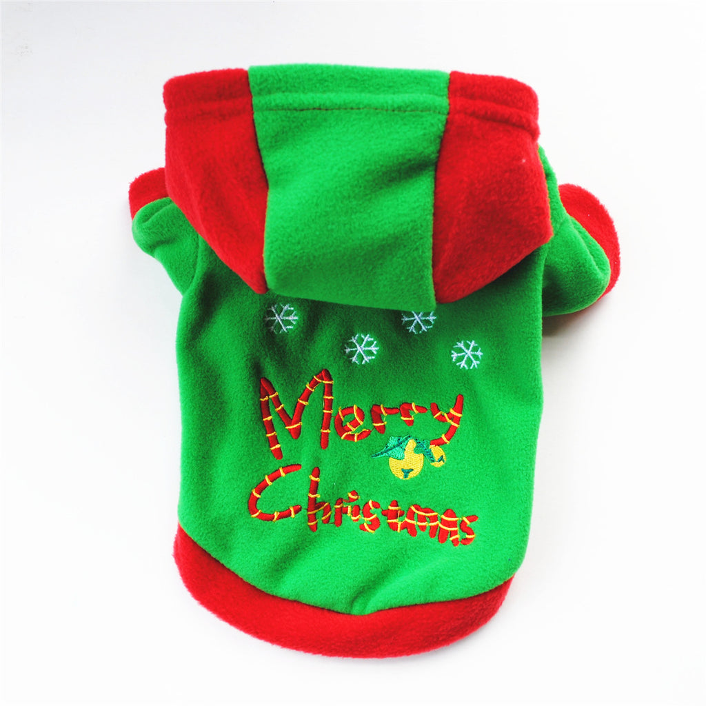 Christmas Dog Hoodie - Warm Fleece