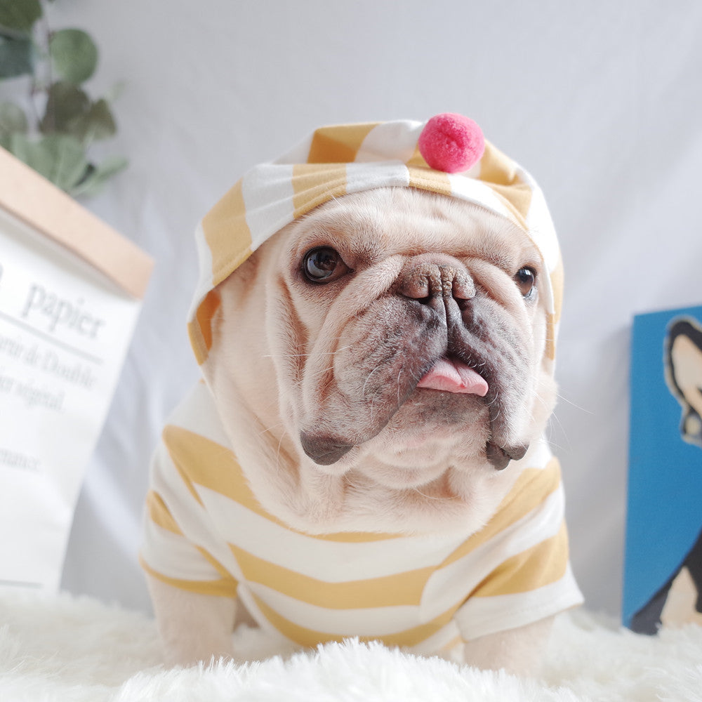Maglietta per Bulldog in cotone "Oreo"