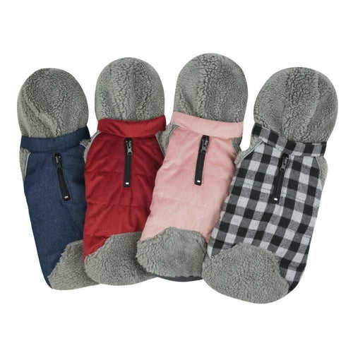 Cappotto per Cani con Cappuccio in Pile Staccabile | Dogmoda by Dog Moda