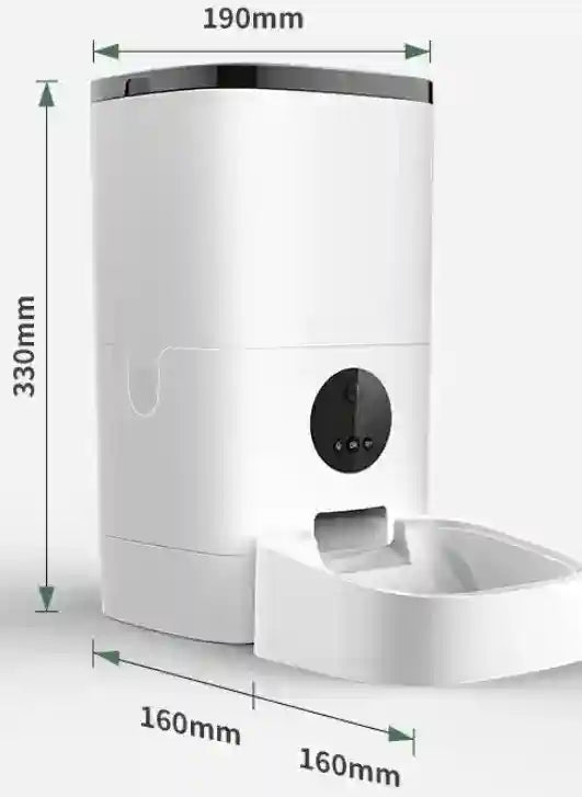 犬用自動ドライフードディスペンサー - 6L タイマー付き