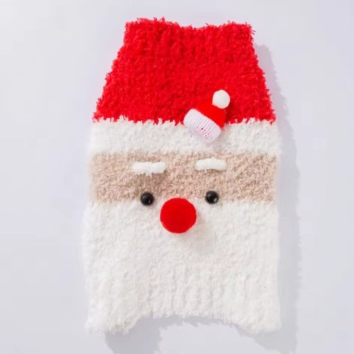 Maglione Babbo Natale per Cani e Gatti - Pile Morbido