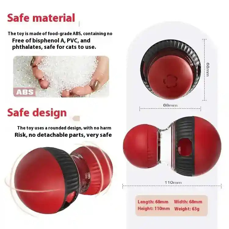 Juego dispensador de snacks para gatos - Pelota interactiva con sonido