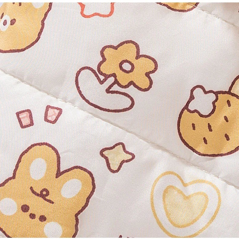 Strawberry rock för hundar 4 tassar - vadderad fleece med huva