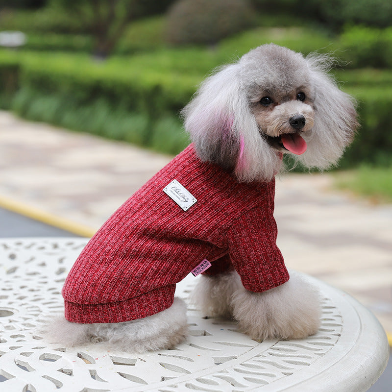 "Chic Dog" Dog Sweater with Elasticated High Neck