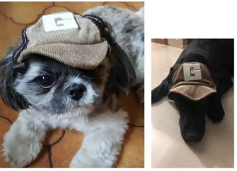 Cappellino per Cani con Visiera - Traspirante Velluto by Dog Moda