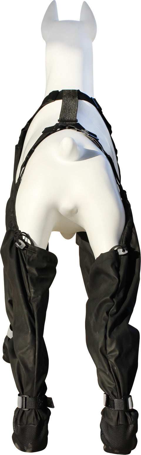 Waterproof Dog Shoes with Elastic Strap and Reflective Details