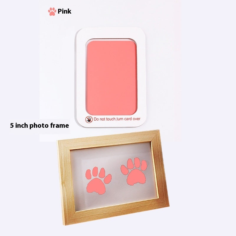 Quadretto Impronta Cane o Gatto con Kit Timbro Incluso