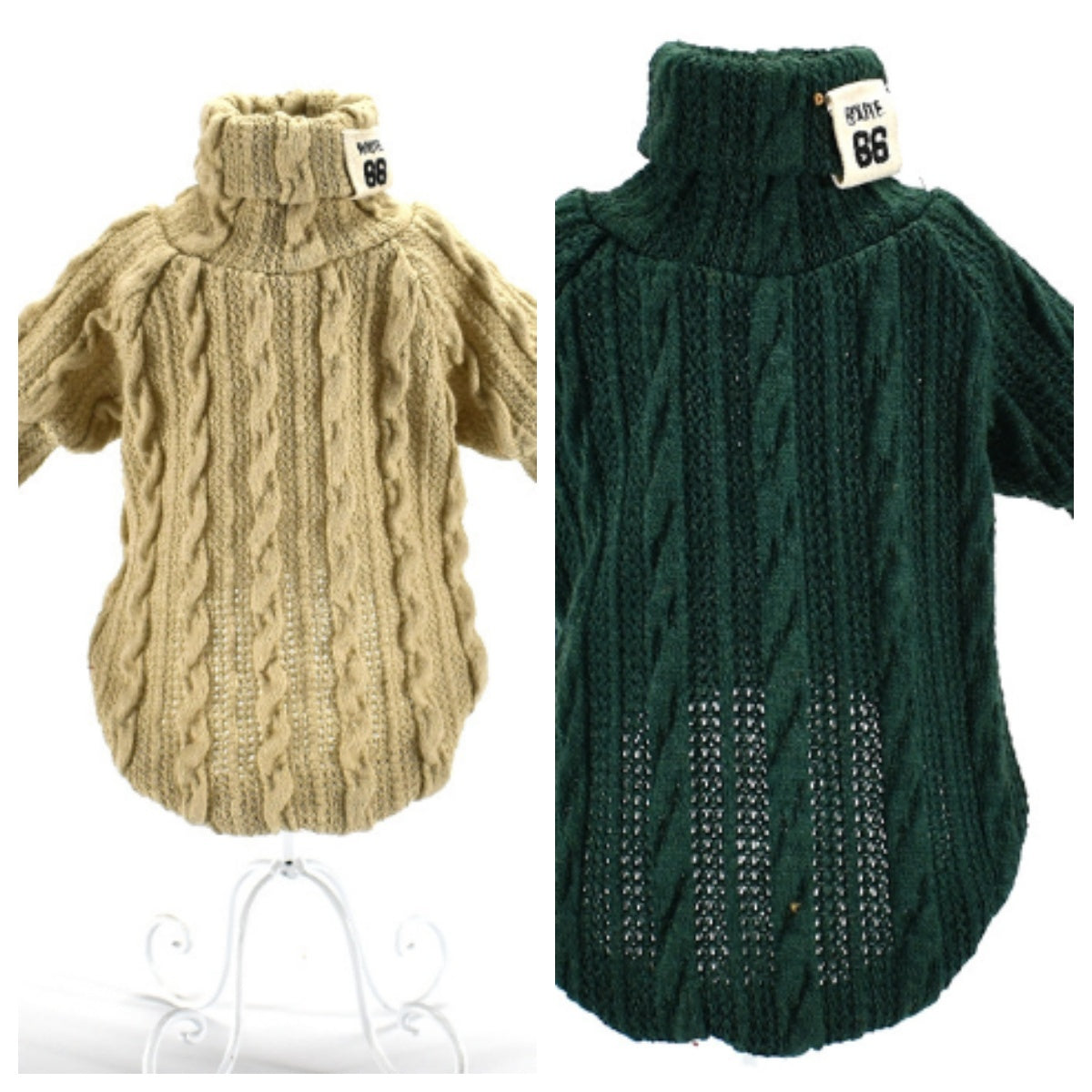 Maglione intrecciato modello "Warm" per cani di piccola taglia - Dog Moda
