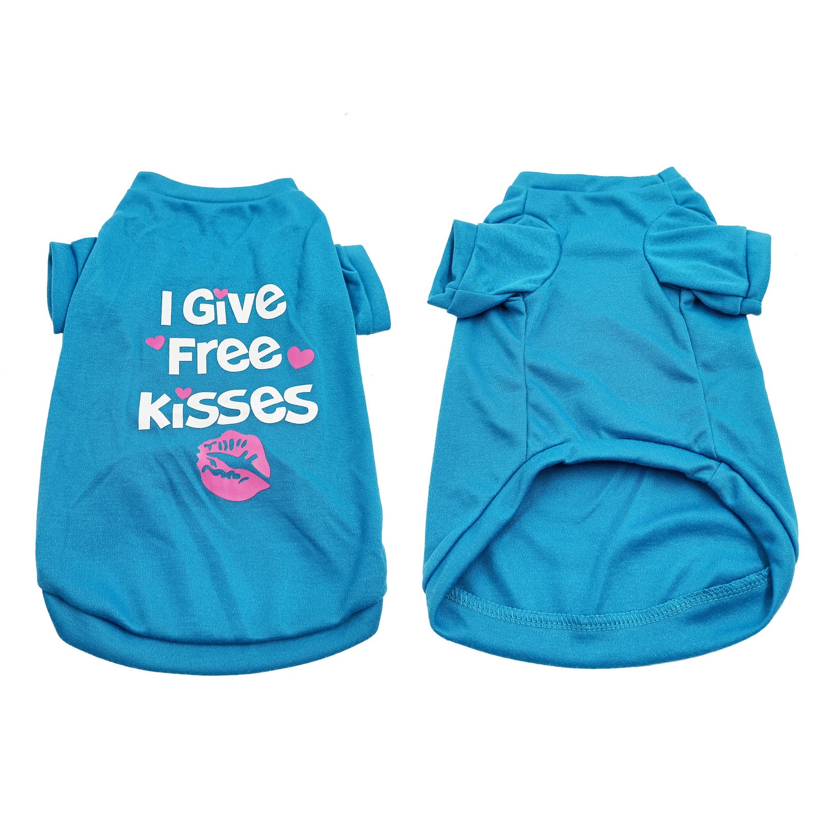 Baumwoll-Hunde-T-Shirt „Kisses“