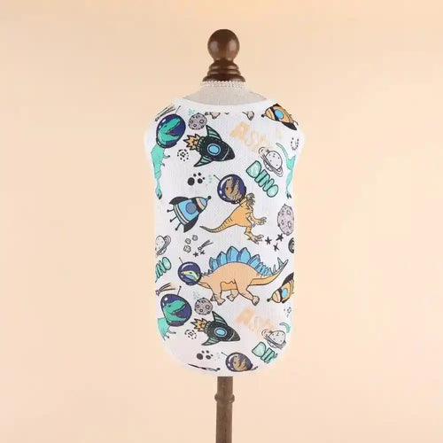 Canottiera Colorata con Animaletti per Cani di Piccola Taglia - Dog Moda