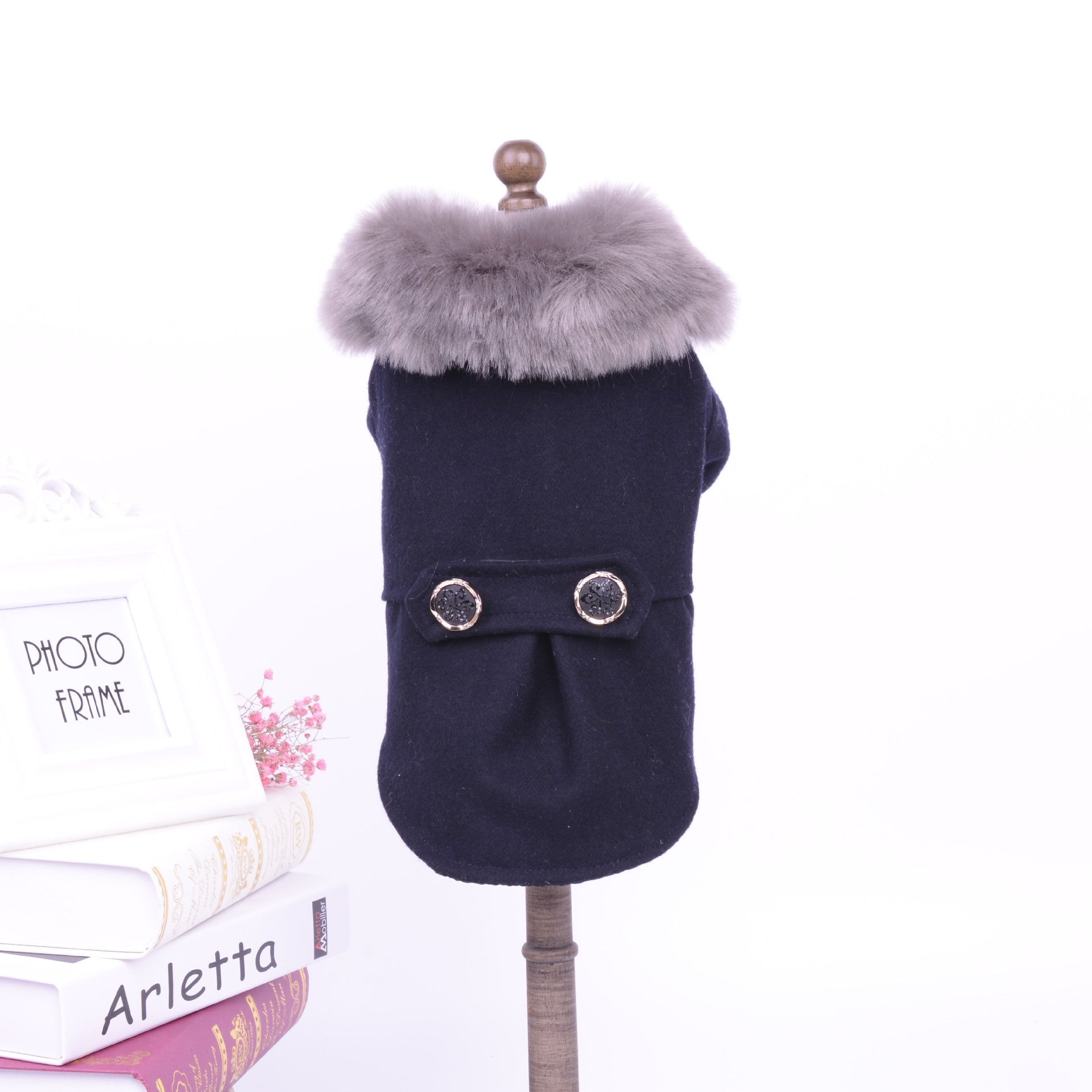 Cappottino Elegante per Cani con Colletto in Pelliccia - Modello "Royal Fur" - Dog Moda