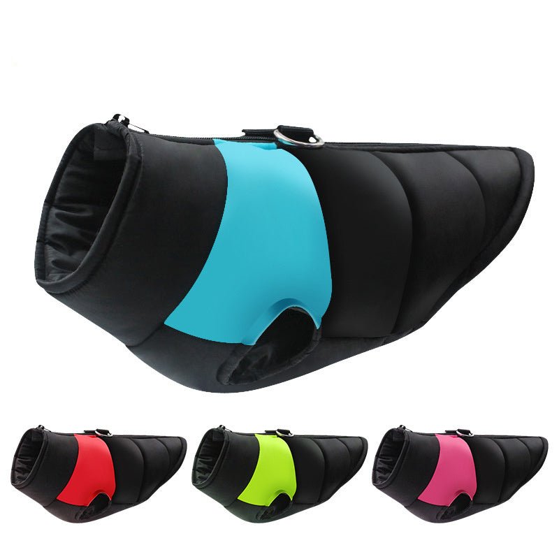 Cappottino Imbottito Impermeabile per Cani Modello "Rent" – Protezione Totale con Vestizione Rapida - Dog Moda