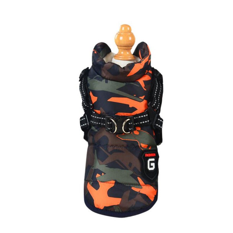 Cappottino impermeabile "Fashion Sports" con pettorina integrata per cani - Dog Moda