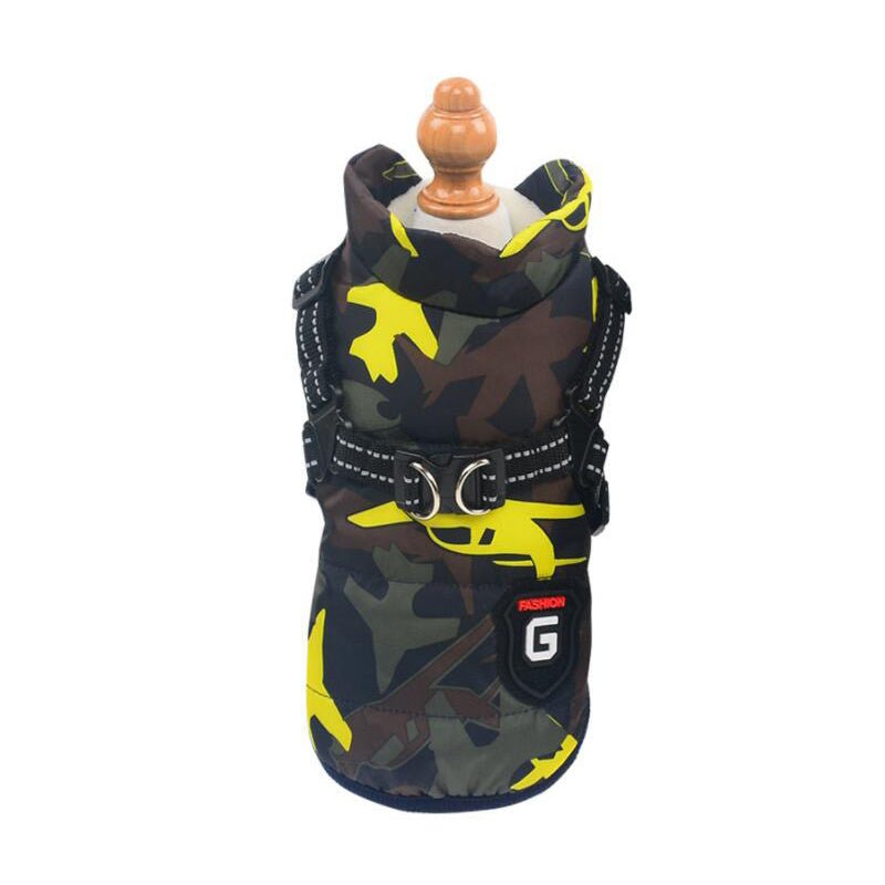 Cappottino impermeabile "Fashion Sports" con pettorina integrata per cani - Dog Moda
