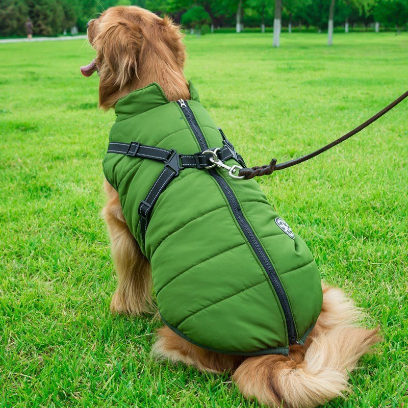 Cappottino impermeabile "Fashion Sports" con pettorina integrata per cani - Dog Moda