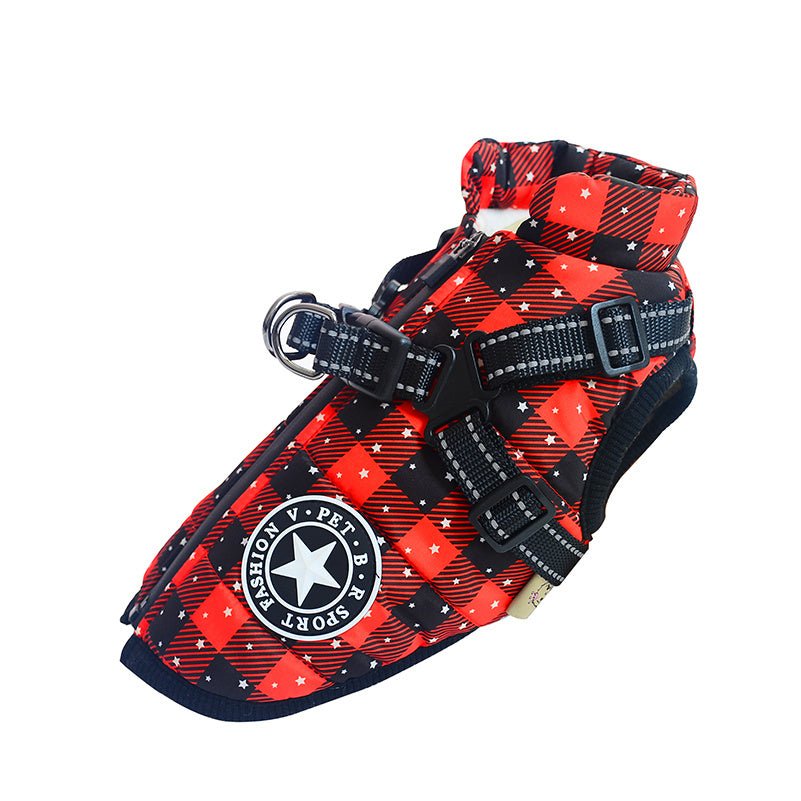 Cappottino impermeabile "Fashion Sports" con pettorina integrata per cani - Dog Moda